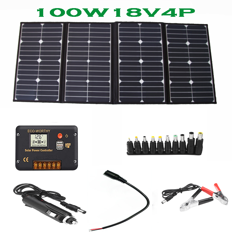 Portable 100 Watt Folding Sola - Folding Solar Panel review and price